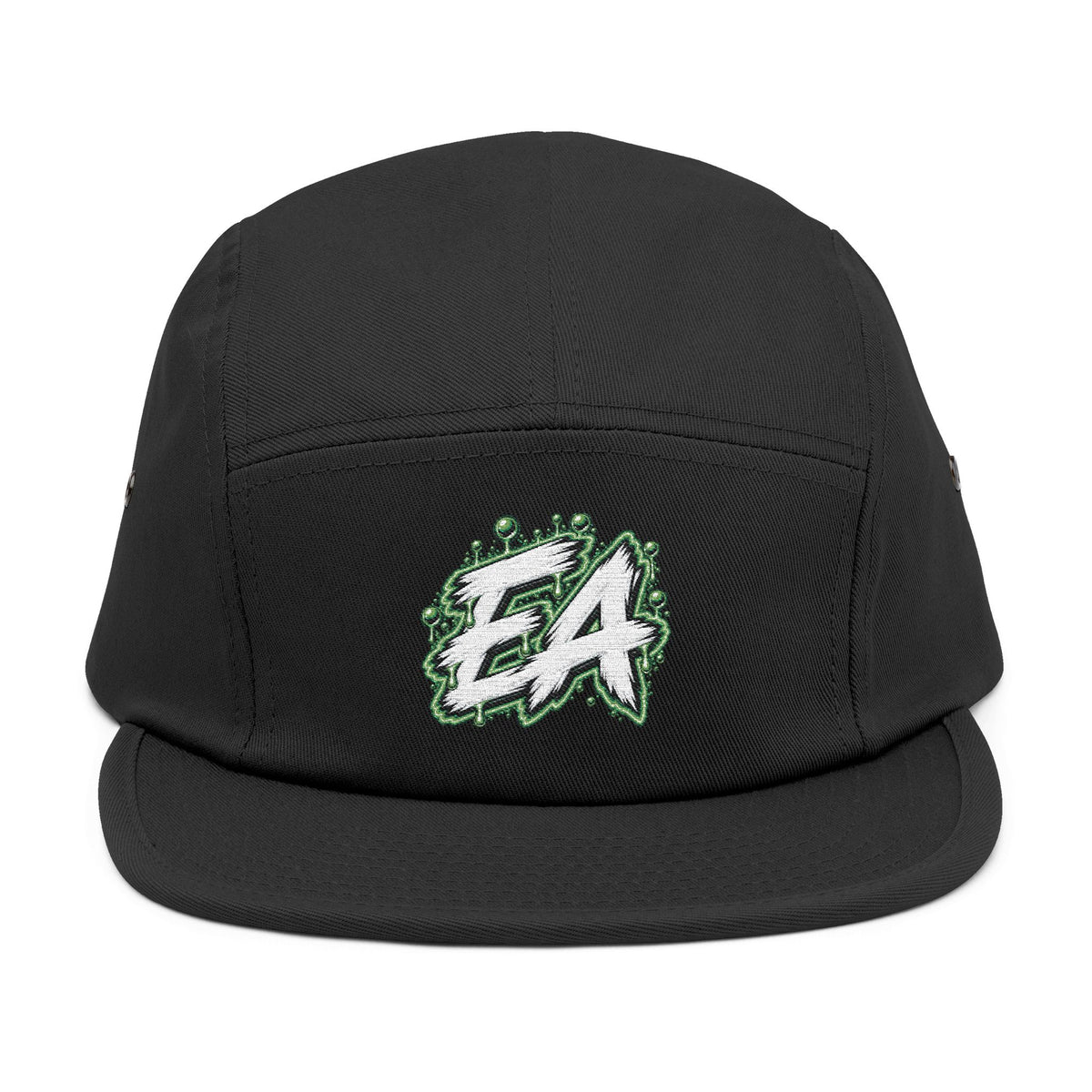 Embroidered 5-Panel Cap — 'EA' Earth Vibes Streetwear Cap