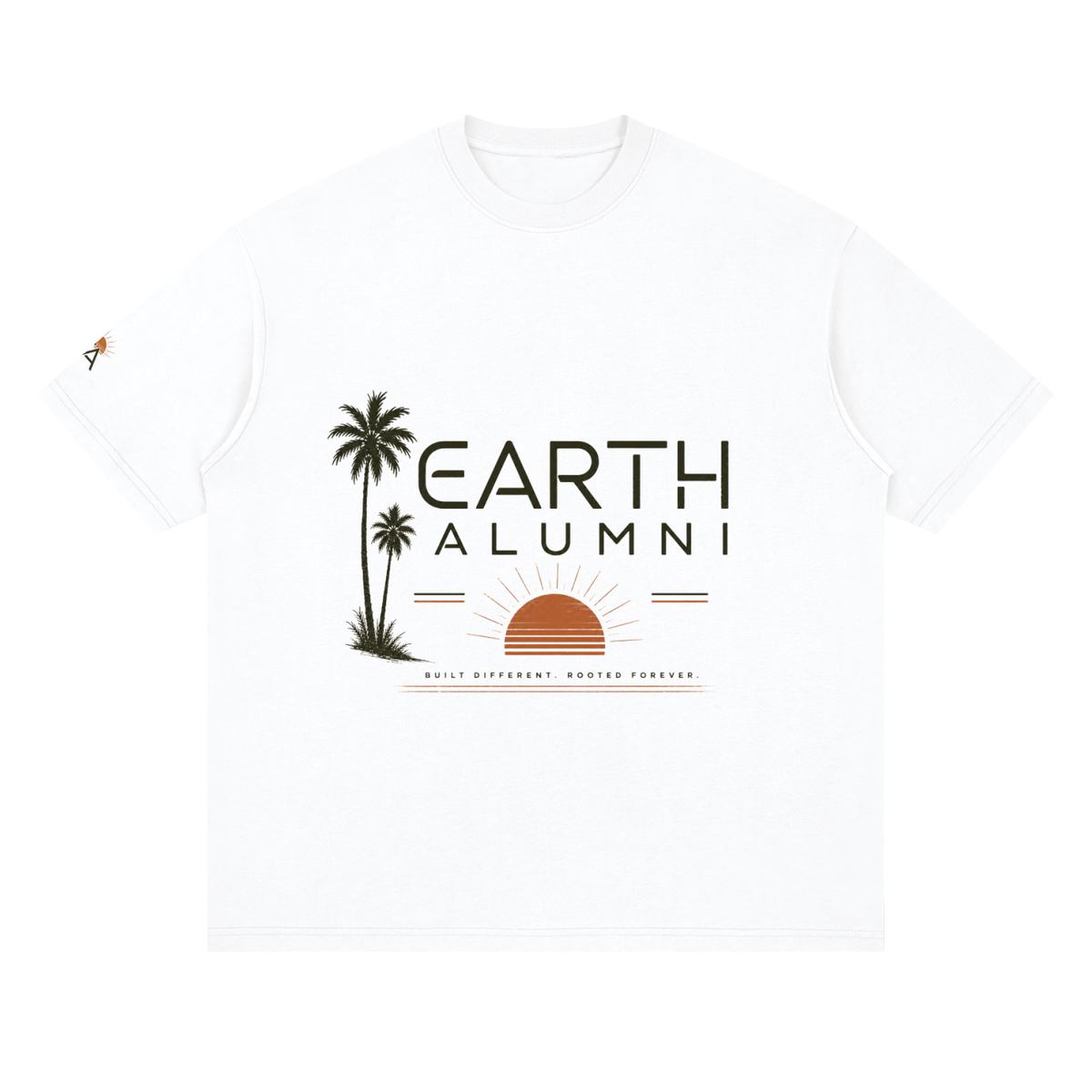 Signature Alumni Streetwear Loose Drop Shoulder T-Shirt