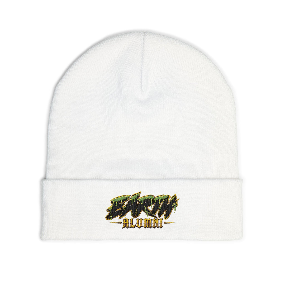 Earth Alumni Beanie, Embroidered Knit Hat