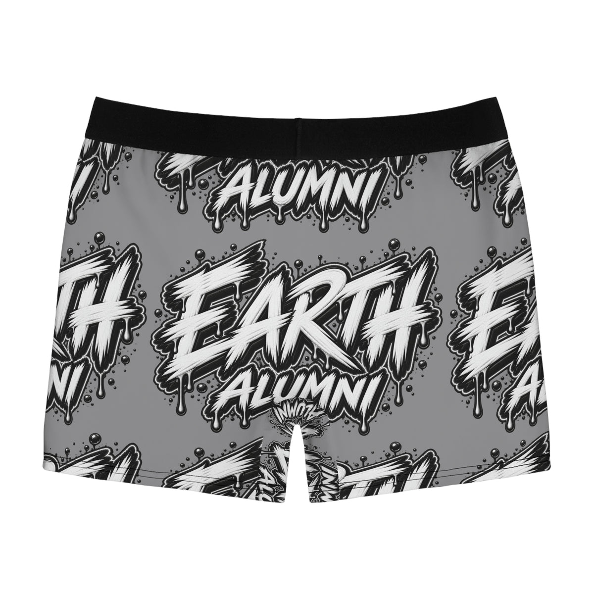 Earth Alumni Graphic Boxer Briefs — Bold Monochrome AOP Underwear
