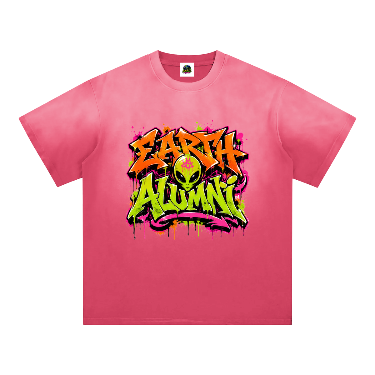 Alumni graffiti men’s/women’s Sunfade Edge Gradient T-Shirt
