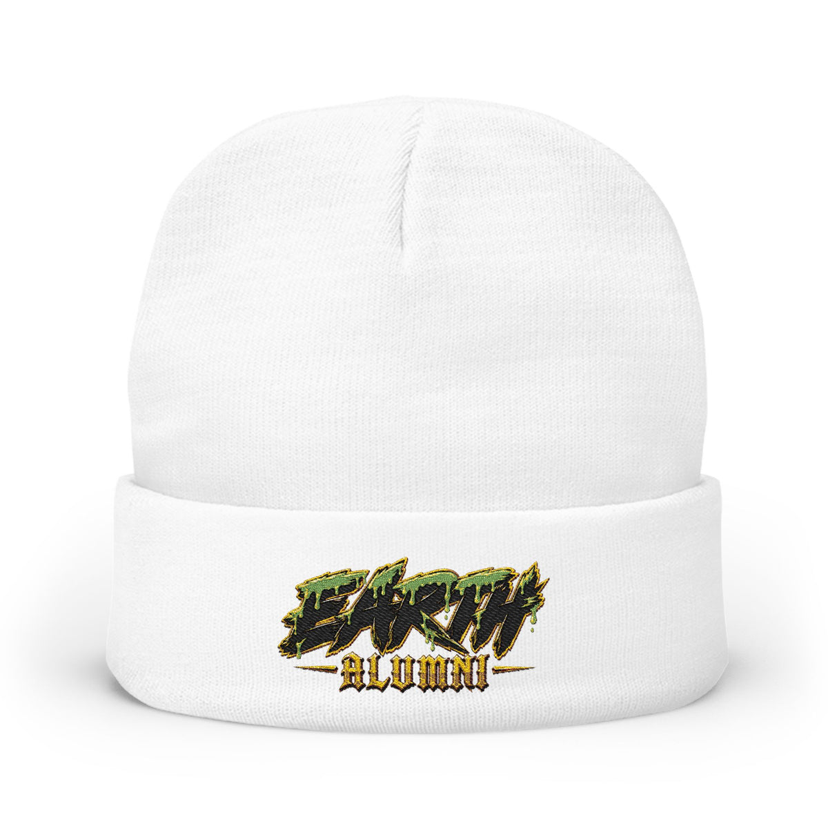 Earth Alumni Beanie, Embroidered Knit Hat