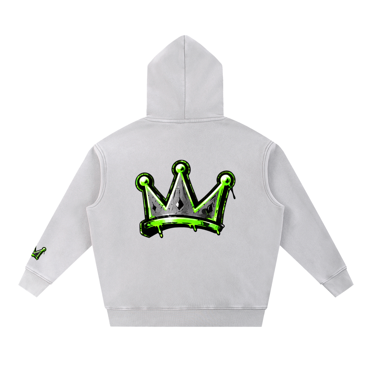Graffiti Alumni Snow Wash Fleece Oversize Hoodie