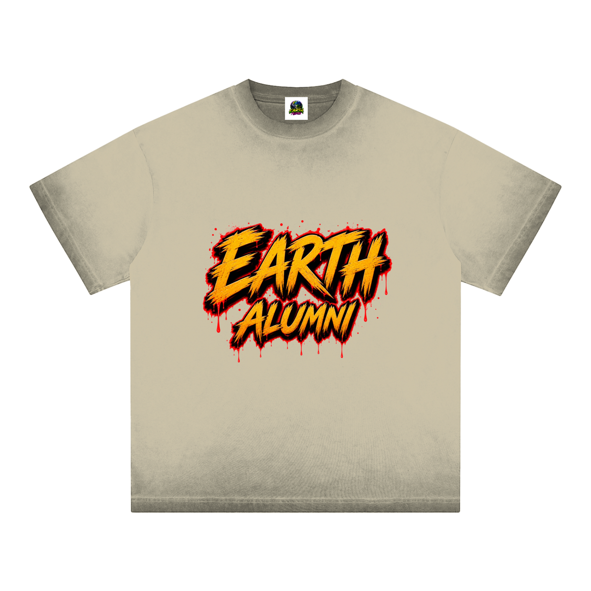 Alumni Reverse Dyed Loose Cotton T-Shirt