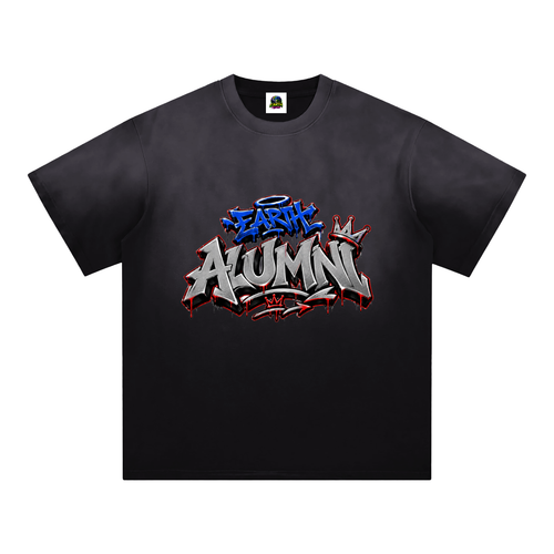 Alumni men’s/women’s graffiti Sunfade Edge Gradient T-Shirt