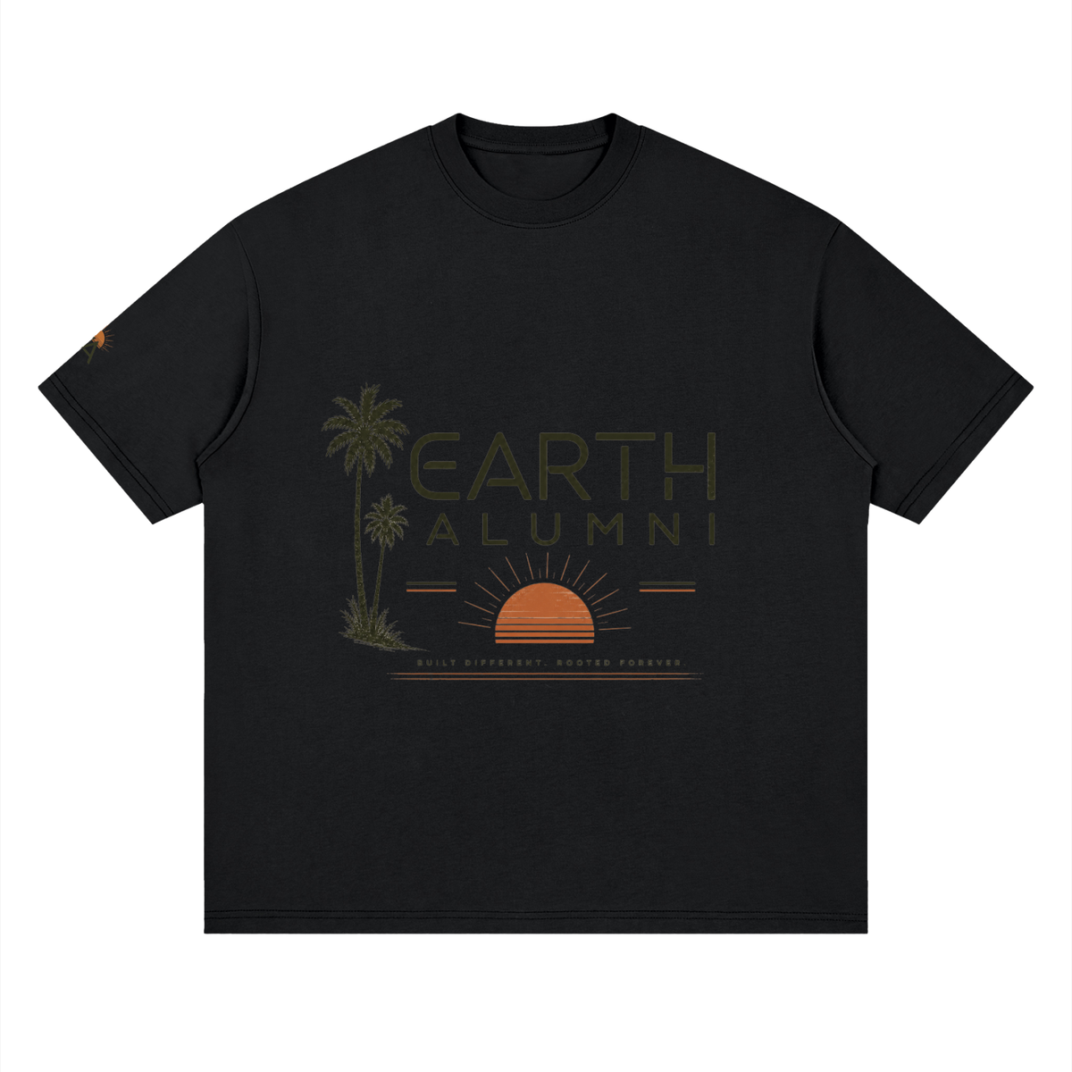 Signature Alumni Streetwear Loose Drop Shoulder T-Shirt