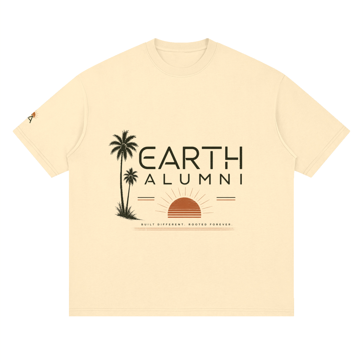 Signature Alumni Streetwear Loose Drop Shoulder T-Shirt